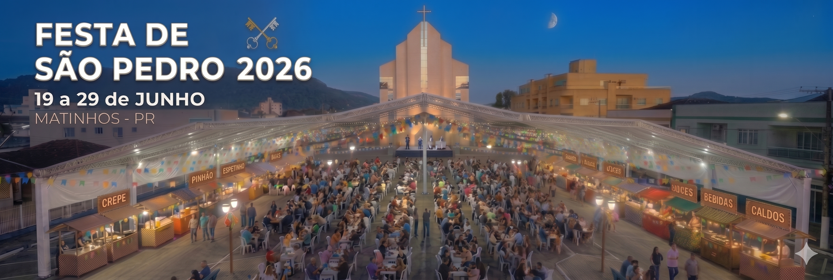 Capa da Festa de São Pedro 2026 em Matinhos