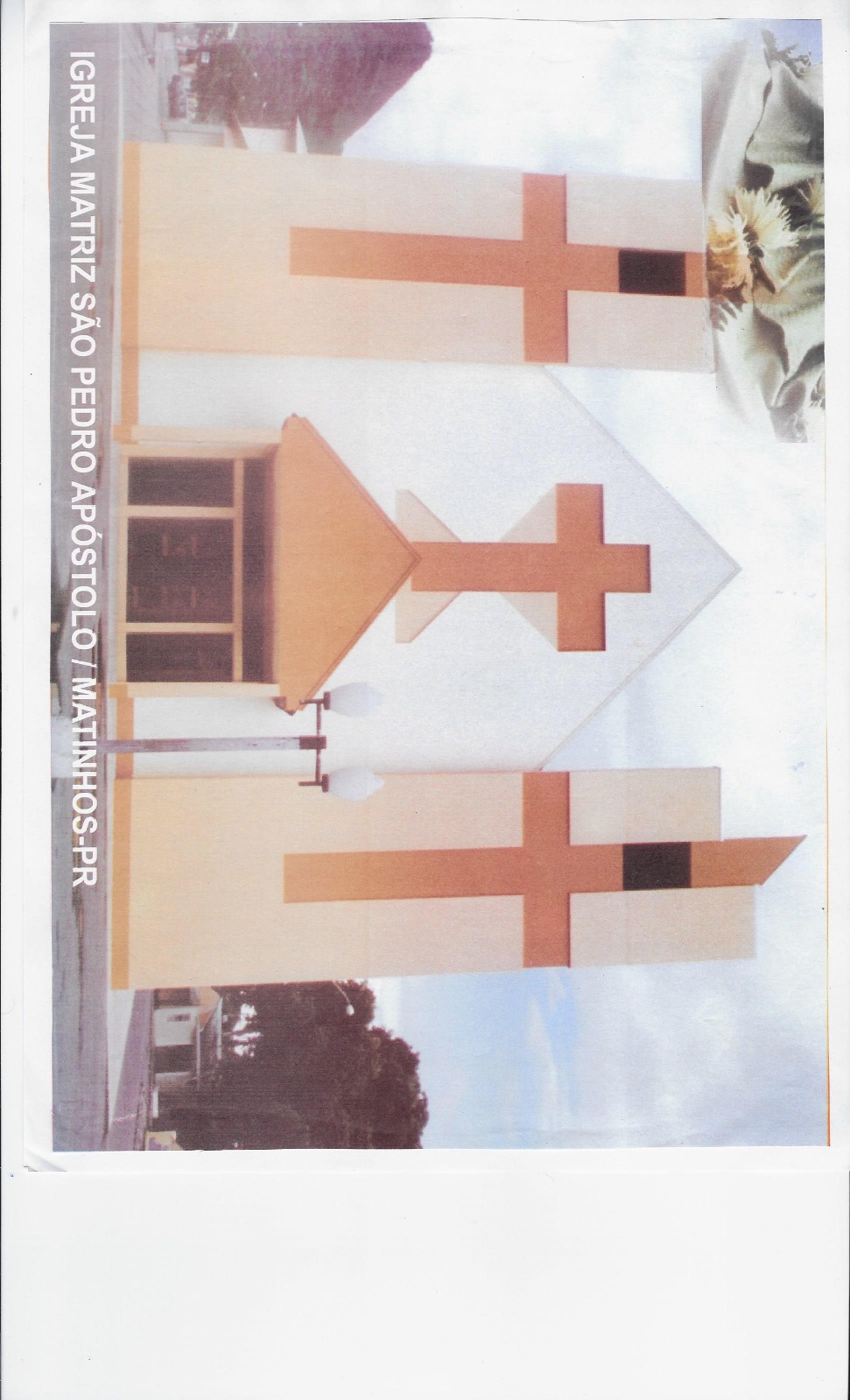 Cartão ou registro fotográfico da Igreja Matriz São Pedro Apóstolo de Matinhos